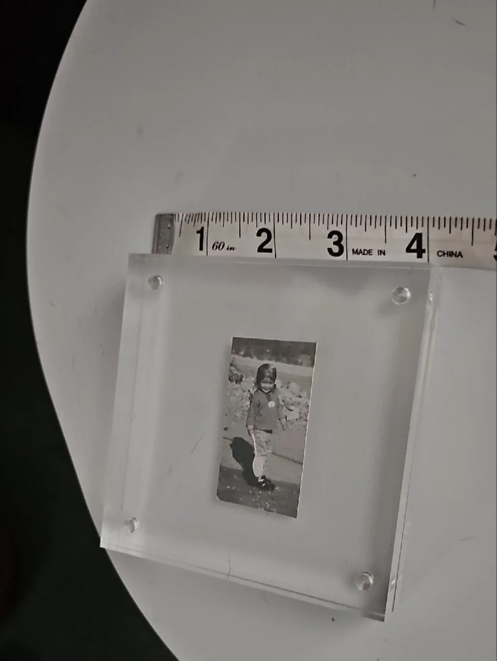 Clear Acrylic Magnetic Photo Frame - Clear